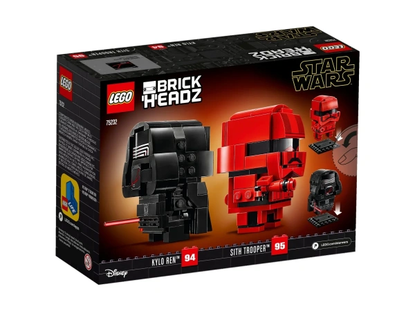 Конструктор LEGO BrickHeadz 75232 Кайло Рен и штурмовик ситхов