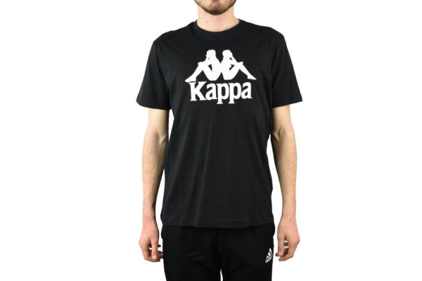 Футболка Kappa для мальчиков, черная, 175