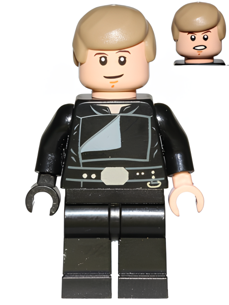 Минифигурка Lego Luke Skywalker (Jedi Master, Endor, Dark Tan Hair, Smile / Open Mouth) sw0509