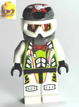 Минифигурка LEGO Team X-treme Daredevil 3 (MAX-treme) - Dirtbike Helmet wr011