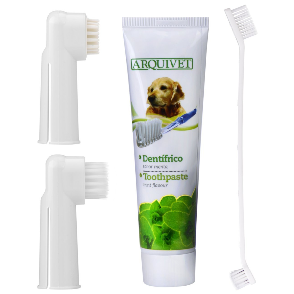Набор для чистки зубов ARQUIVET для собак со вкусом мяты