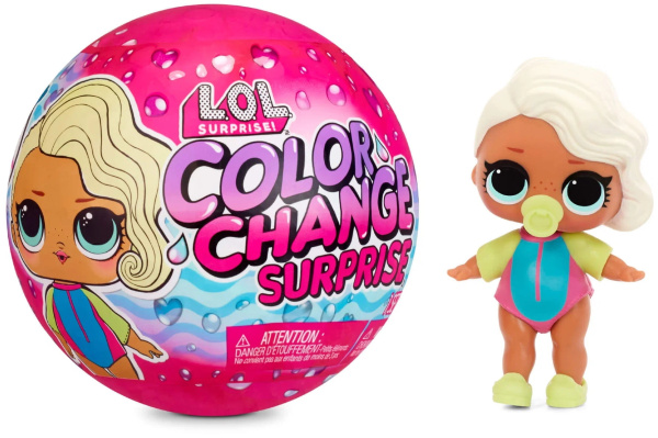 Кукла-сюрприз L.O.L. Surprise Color Change Dolls, 7,6 см, 576341