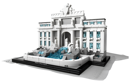 Конструктор LEGO Architecture 21020 Фонтан Треви Уценка Used ( Без коробки , без инструкции )