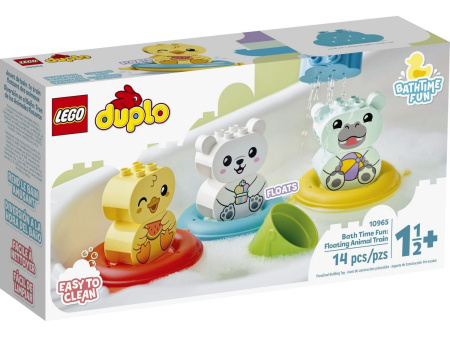 Конструктор LEGO Duplo 10965 Развлечение во время купания: плавучий поезд с животными