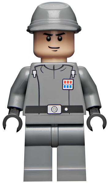 Минифигурка Lego Imperial Officer (Captain / Commandant / Commander) - Two Code Cylinders, Cavalry Kepi sw0376