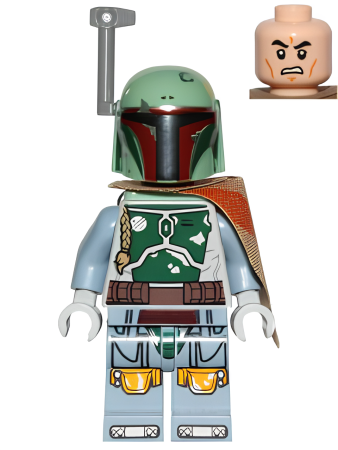 Минифигурка Lego Star Wars Boba Fett - Pauldron Cloth with Dark Orange Stripe Pattern sw0711