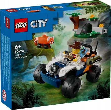 Конструктор LEGO City 60424 Исследователь джунглей с красной пандой