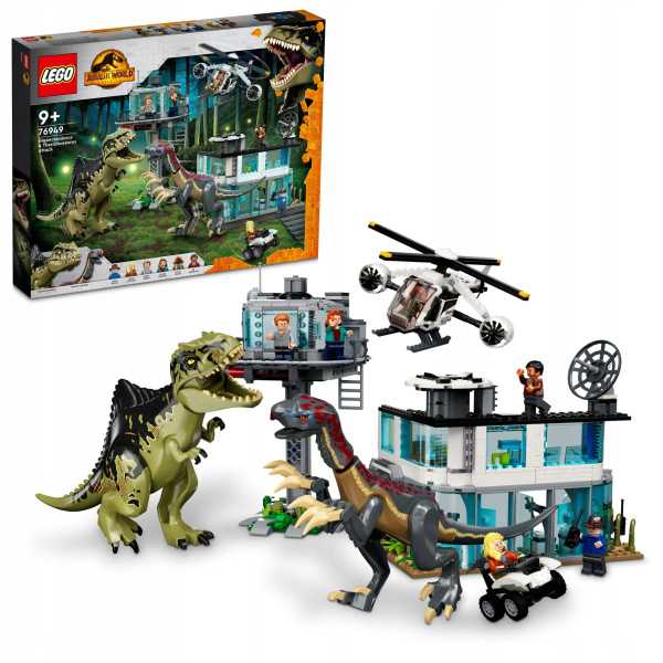 Конструктор LEGO Jurassic World 76949 Атака Гиганотозавров и Теризинозавров