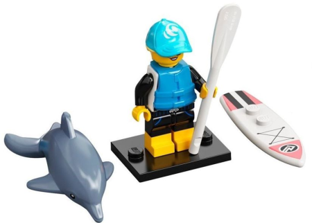 Минифигурка Lego Paddle Surfer, Series 21 col21-1