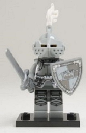 Минифигурка Lego Heroic Knight, Series 9 (Complete Set with Stand and Accessories) col09-4