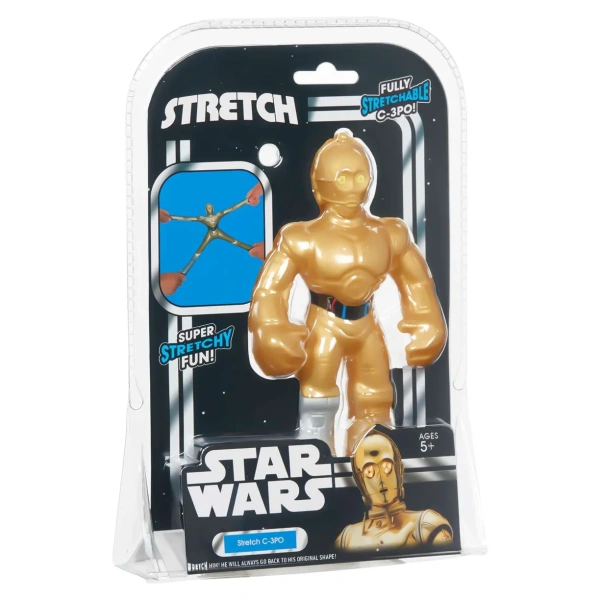 Фигурка Stretch Мини-Дроид C-3PO Си Трипио Звёздные Войны тянущаяся 41657
