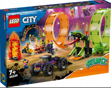 Конструктор LEGO City Трюковая арена с двумя петлями 60339