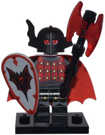 Минифигурка LEGO 71045 Vampire Knight, Series 25 (Complete Set with Stand and Accessories) col25-3