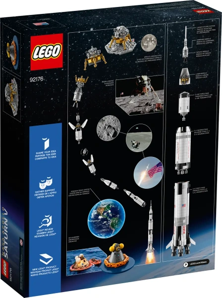 Конструктор LEGO Ideas 92176 Ракетно-космическая система НАСА Сатурн-5-Аполлон УЦЕНКА