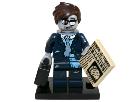 Минифигурка Lego Zombie Businessman, Series 14 col14-13 N