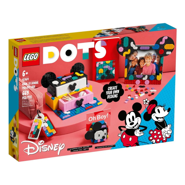 Конструктор LEGO DOTS 41964 Mickey Mouse Minnie Mouse Back-to-School