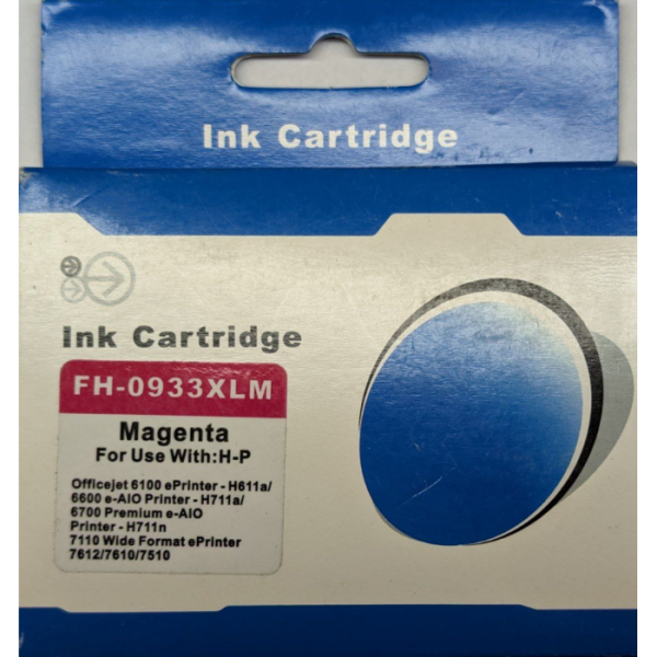 Картридж совместимый Ink Cartridge DH-0933XLM, пурпурный, для принтеров HP 933XL Magenta