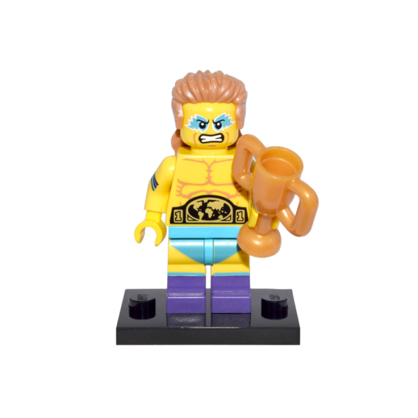 Минифигурка LEGO 71011 Wrestling Champion col15-14 Used