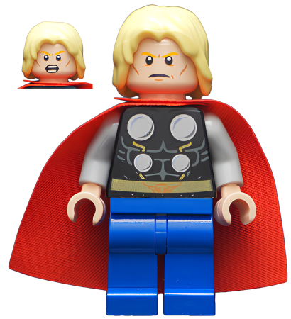 Минифигурка Lego Super Heroes Thor - Starched Fabric Cape, Blue Legs sh098