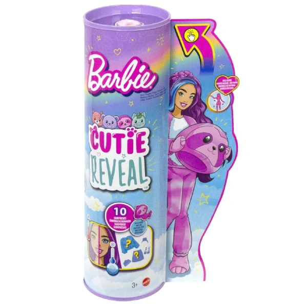 Кукла Barbie Cutie Reveal Милашка-проявляшка Ленивец  HJL59