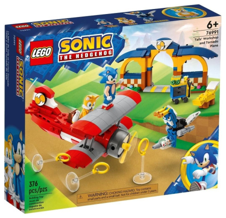 Конструктор LEGO Sonic the Hedgehog 76991 Мастерская Тейлза и Самолет Торнадо