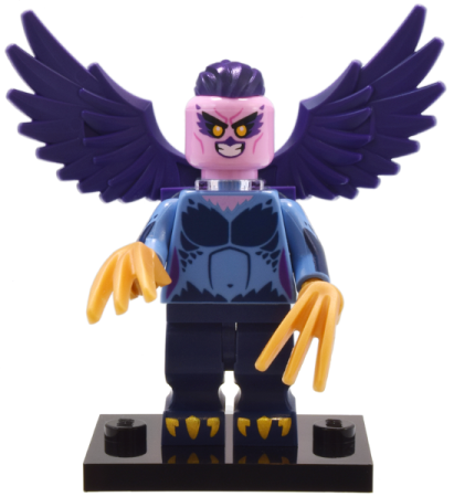 Минифигурка LEGO 71045 Harpy, Series 25 (Complete Set with Stand and Accessories) col25-9