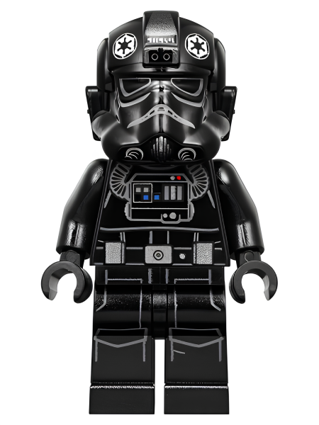 Минифигурка Lego Star Wars Imperial TIE Fighter Pilot - Light Nougat Head, Scowl, White Insignia on Helmet sw0926