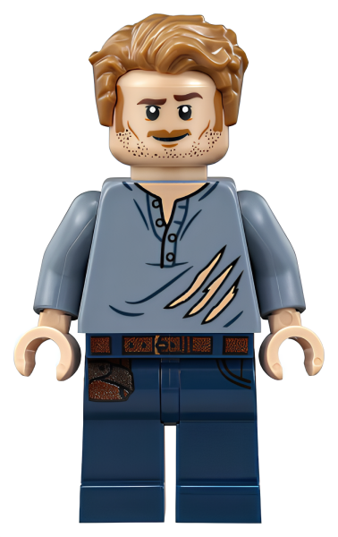 Минифигурка Lego Owen Grady - Ripped Shirt jw020