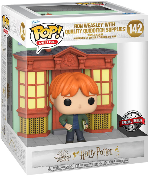 Фигурка Funko POP! Deluxe Harry Potter Diagon Alley Ron Weasley Quidditch Supplies Store (Exc) 58125