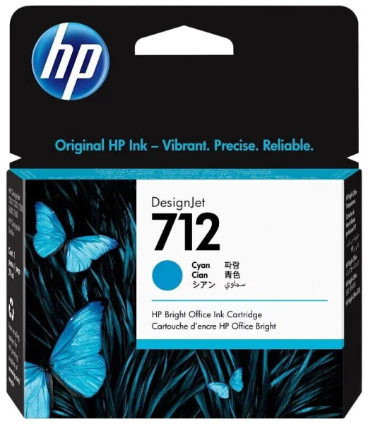 Картридж HP 712 cyan 3ED67A