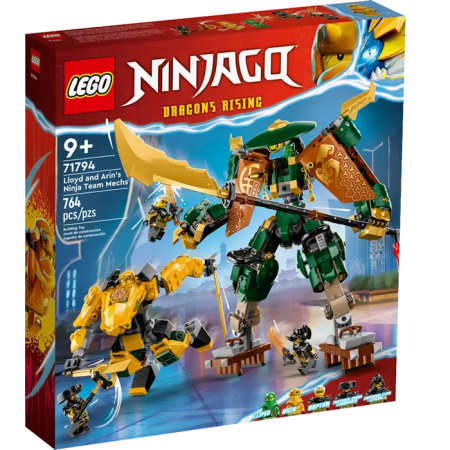 Конструктор LEGO Ninjago 71794 Роботы команды ниндзя Ллойда и Арин