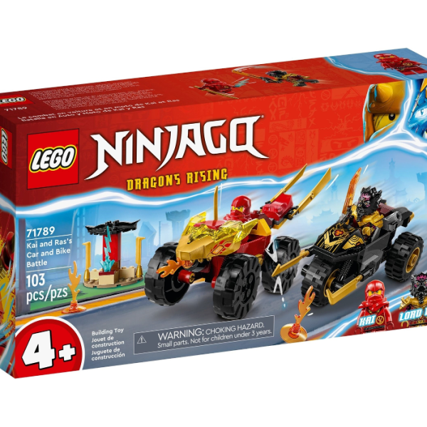 Конструктор LEGO Ninjago 71789 Машина Кая и мотоцикл Раса