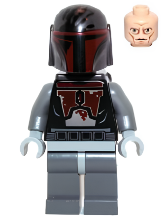 Минифигурка Lego Star Wars Mandalorian Super Commando (Head with High Brow Pattern) sw0495 U