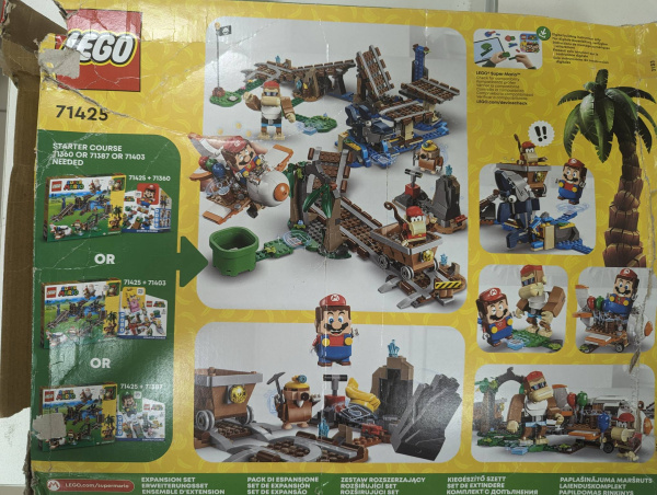 Конструктор LEGO Super Mario 71425 Поездка Дидди Конга в вагонетке УЦЕНКА (мятая коробка)