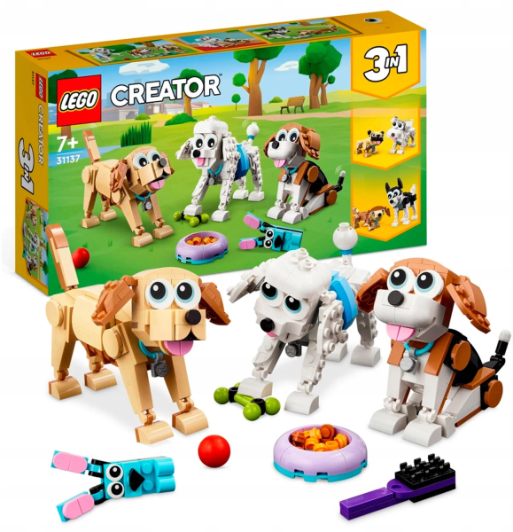 Конструктор LEGO Creator 31137 Очаровательные собаки (3 в 1) Adorable Dogs