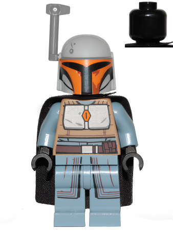 Минифигурка Lego Mandalorian Tribe Warrior sw1077