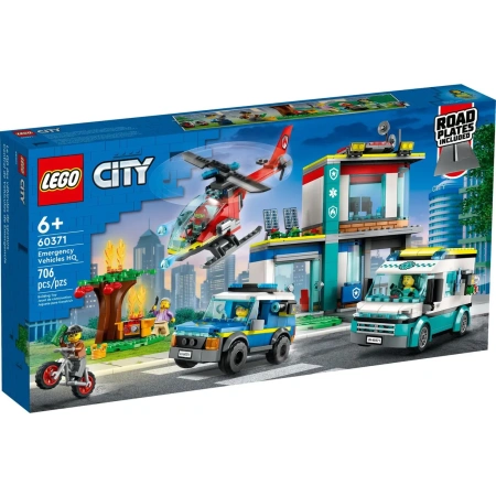 Конструктор LEGO City 60371 Штаб-квартира аварийных транспортных средств