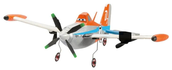 Самолет Dickie Toys Дасти (3089806), 1:20, 25 см, белый/оранжевый/черный