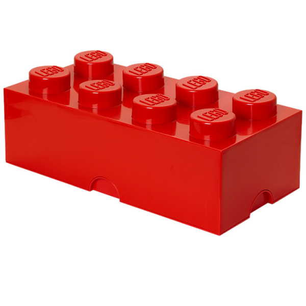 Ящик для хранения Plast Team LEGO Storage Brick 8 4004 красный