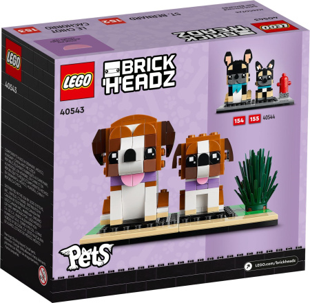 Конструктор LEGO BrickHeadz 40543 Сувенирный набор Сенбернар