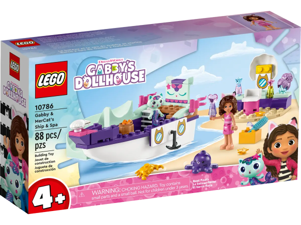Конструктор LEGO Gabby's Dollhouse 10786 Корабль и спа Габби и МерКэта