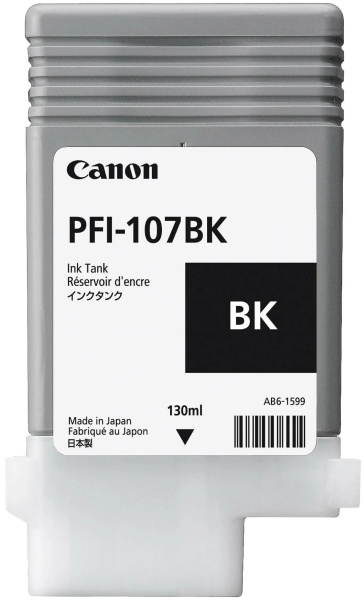 Картридж Canon PFI-107 Black черный 6705B001