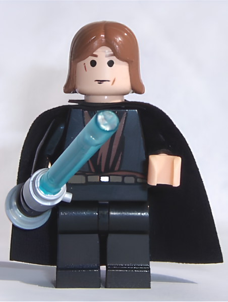 Минифигурка Lego Anakin Skywalker - Trans-Light Blue Light-up Lightsaber sw0121
