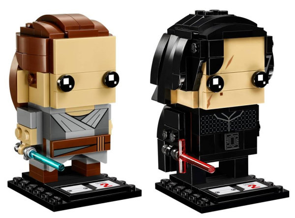 Конструктор LEGO Brickheadz 41489  Реи и Каило Рен