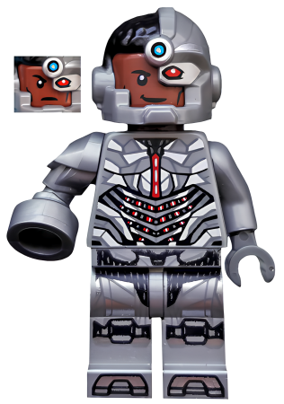 Минифигурка LEGO Super Heroes Cyborg - Blaster Arm sh436