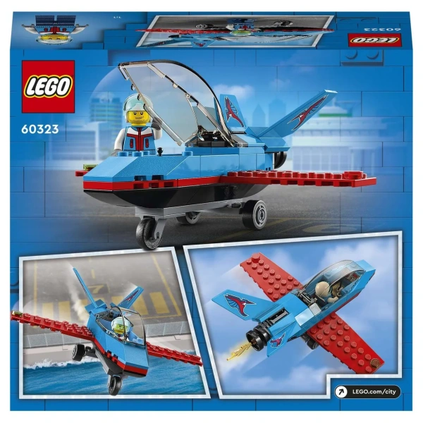 Конструктор LEGO City 60323 Трюковый самолёт УЦЕНКА ( вскрытая коробка )