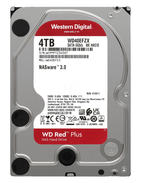 Жесткий диск Western Digital WD Red Plus 4 ТБ WD40EFZX