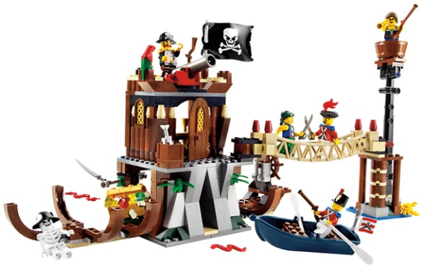 Конструктор LEGO Pirates 6253 Кораблекрушение USED ( Скоробкой , без инструкции , некомплект )