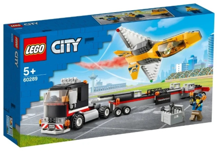 Конструктор LEGO City 60289 Great Vehicles Транспортировка самолёта на авиашоу