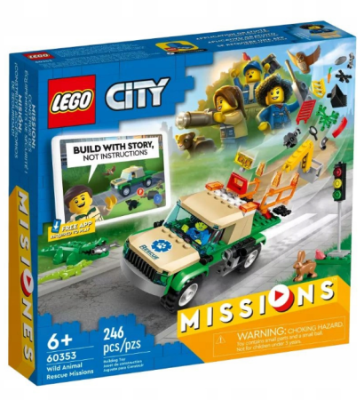Конструктор LEGO City 60353 Миссия по спасению дикой природы